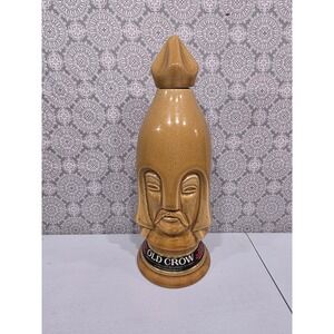 12" Vintage Old Crow Whiskey Decanter Ceramic Figural Bottle Frankfort Kentucky‎